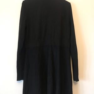 Black sweater with (5) gold button sleeves